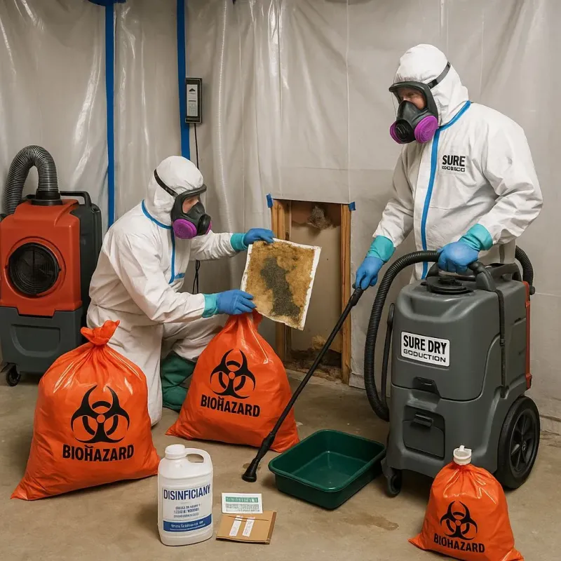 Contaminated Water Handling Protocols process in Elk Run Heights, IA